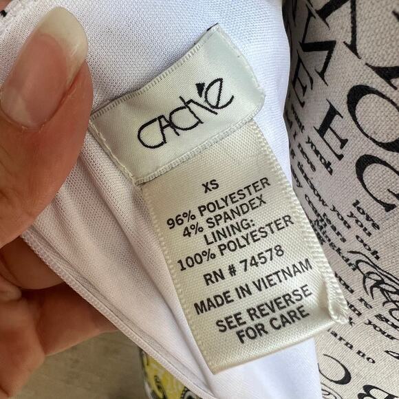 Cache Vintage Y2K Paisley Criss Cross Halter Dress Size XS - Picture 9 of 10